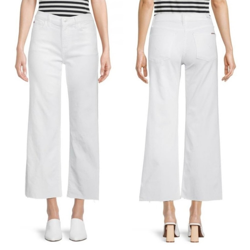 NWT Hudson Rosalie High Rise Wide Leg Jeans in White‎ Sz 25 $225